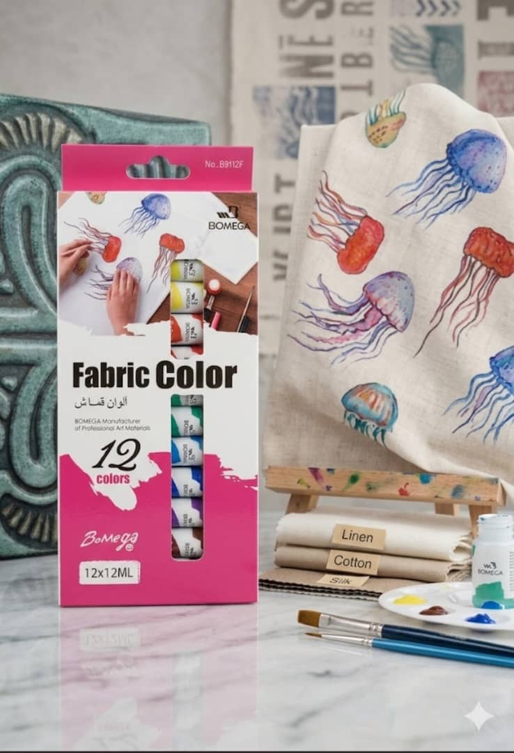 peinture sur tissus 12 x 12ml